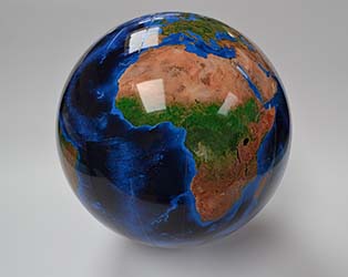 Weltkugel, Hohlkugel, Beklebte Kugel, Globus