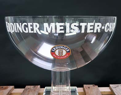 Halbschale, Pokal, Acrylglas, Acrylkugel, Promotion