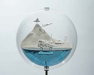 Acrylglaskugel, Hohlkugel, Installation