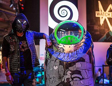 Acrylkugel, Messekugel, Roboter, Watch Dogs 2, Messe, Gamescom, Event
