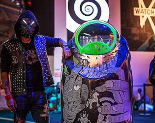 Acrylkugel, Messekugel, Roboter, Watch Dogs 2, Messe, Gamescom, Event
