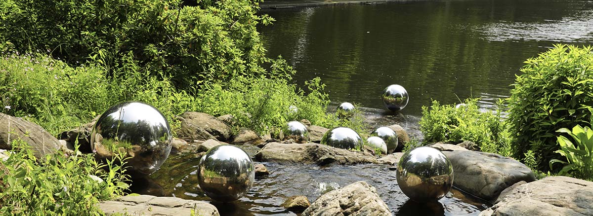 Metallkugel, Kunst, Vollkugel, Metal, Kunstinstallation