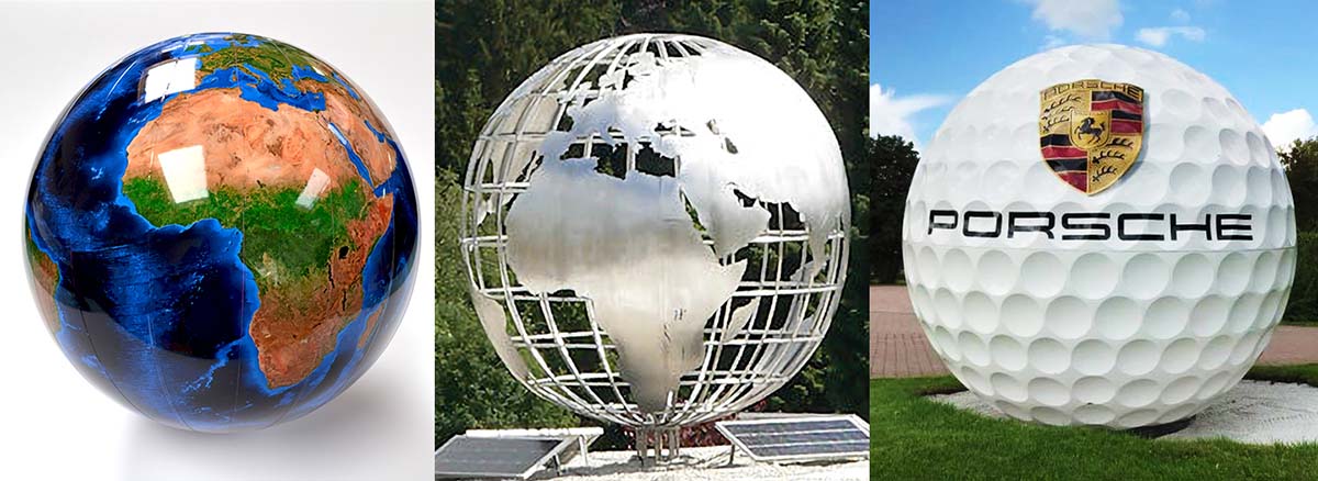 Gobus, Gitterkugel, Vollkugel, Golfball, Riesen Kugel, Kugel Groß