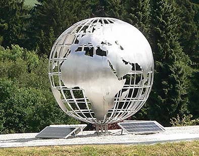 Globus Riesenglobus, Gitterkugel, Weltkugel, Großemetallkugel